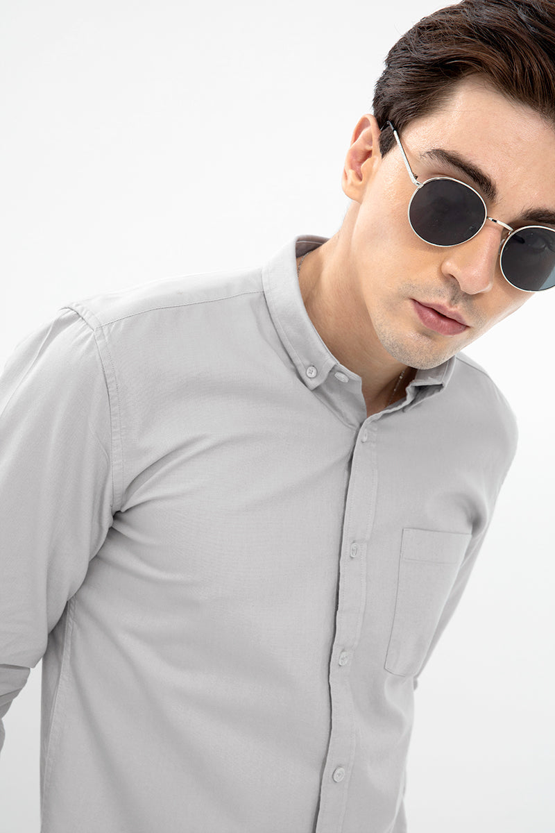 Soft-Hue Grey Shirt - SNITCH