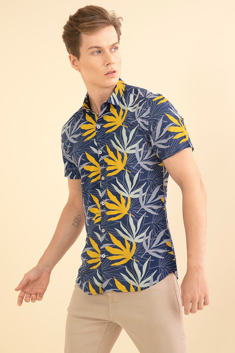 Hawaiian Navy Shirt - SNITCH