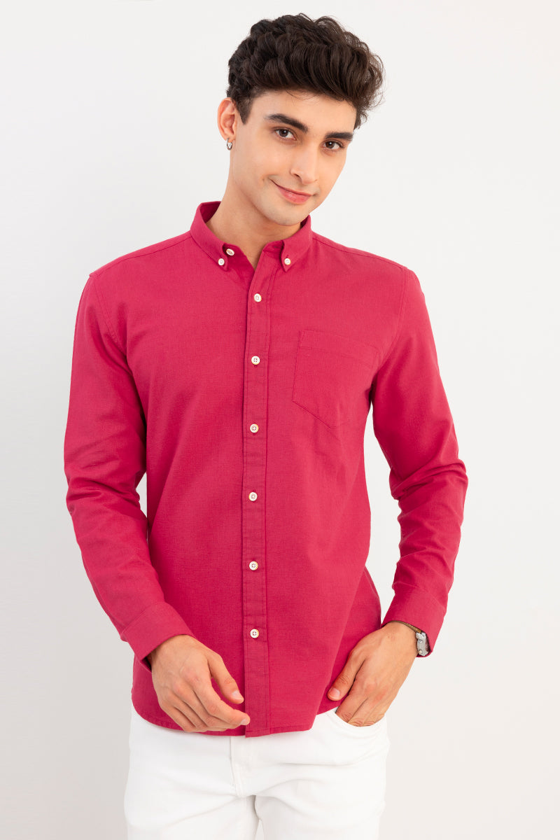 Trig Red Linen Shirt | Relove