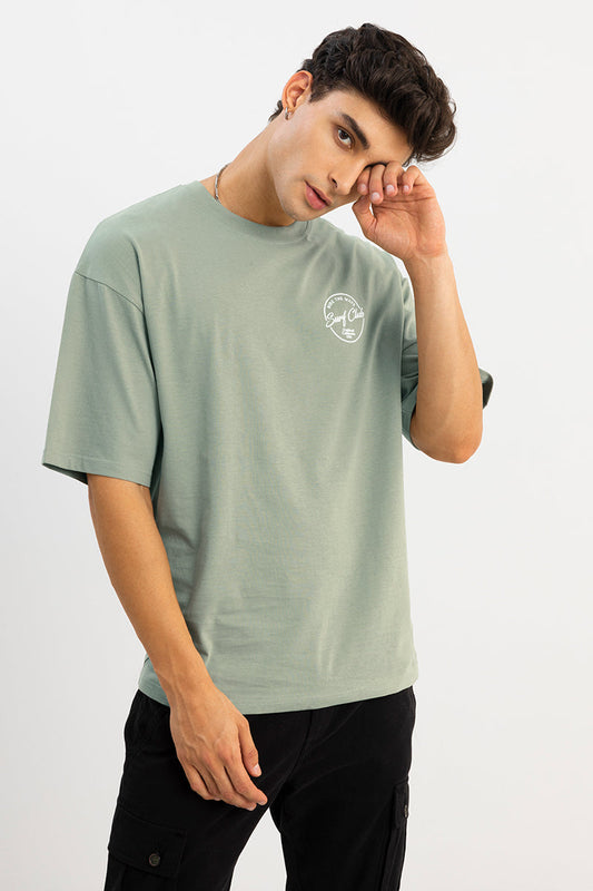 Surf Club Green Oversized T-Shirt | Relove