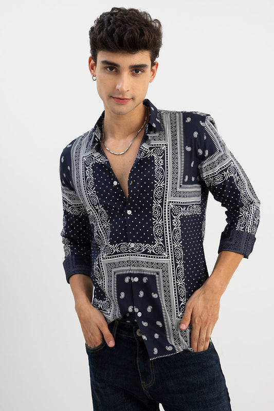 Kalakari Navy Shirt | Relove