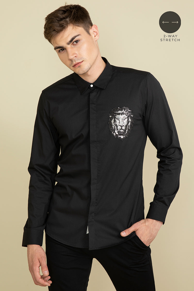 Mufasa Lion Black Shirt - SNITCH