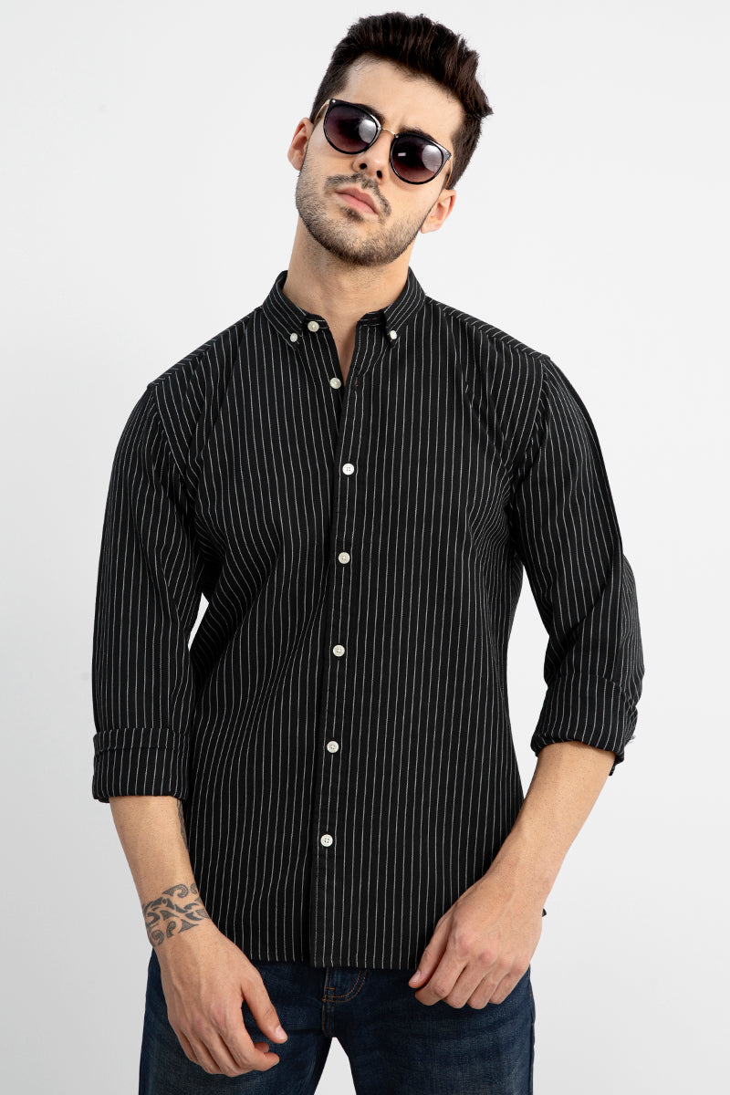 Lining Black Shirt - SNITCH