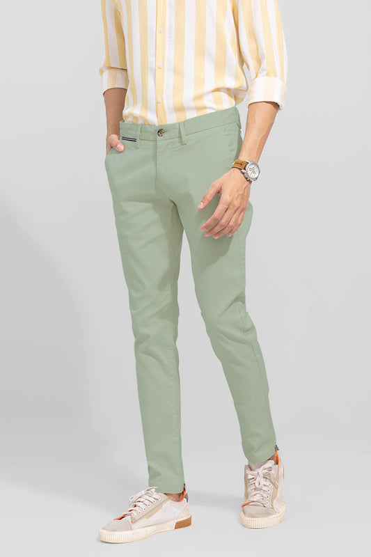 Fine Mint Green Linen Pant | Relove