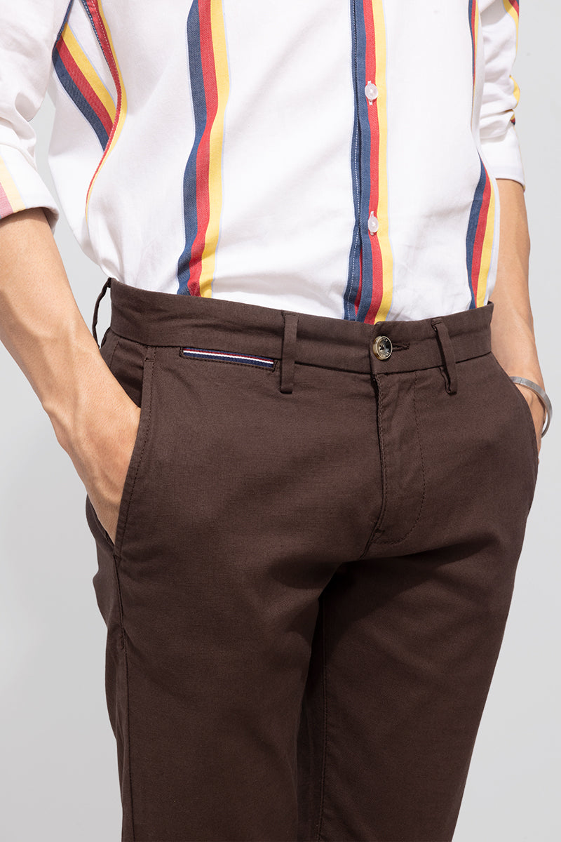 Fine Brown Linen Pant | Relove