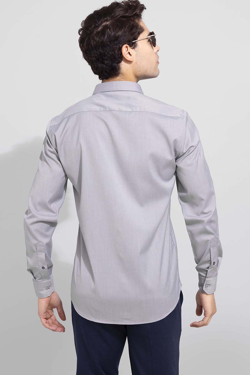 Mist Grey Melange Shirt | Relove