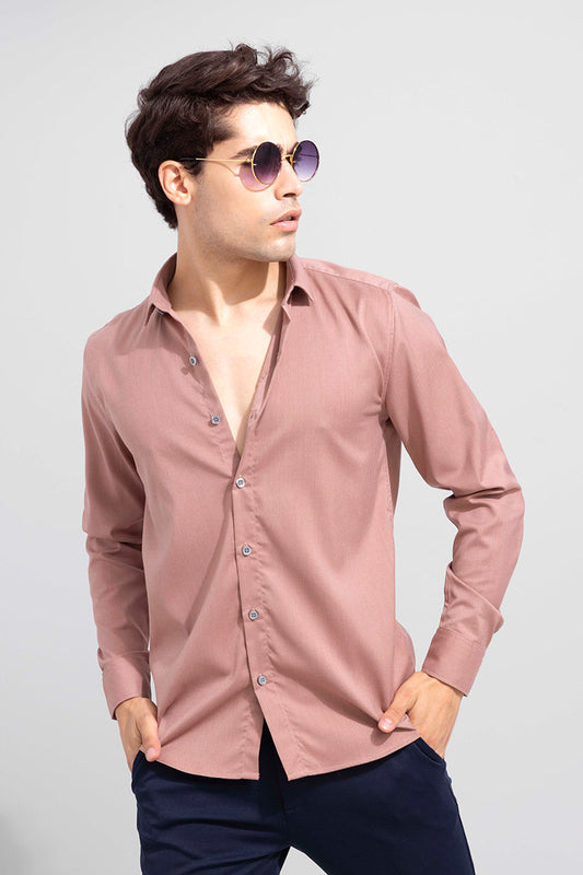 Mist Powder Pink Melange Shirt | Relove