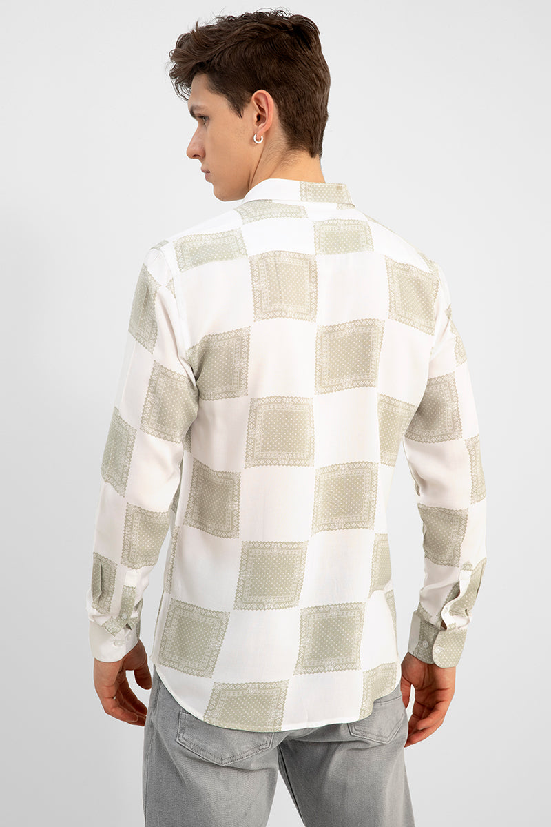 Ornate Square Green Shirt | Relove