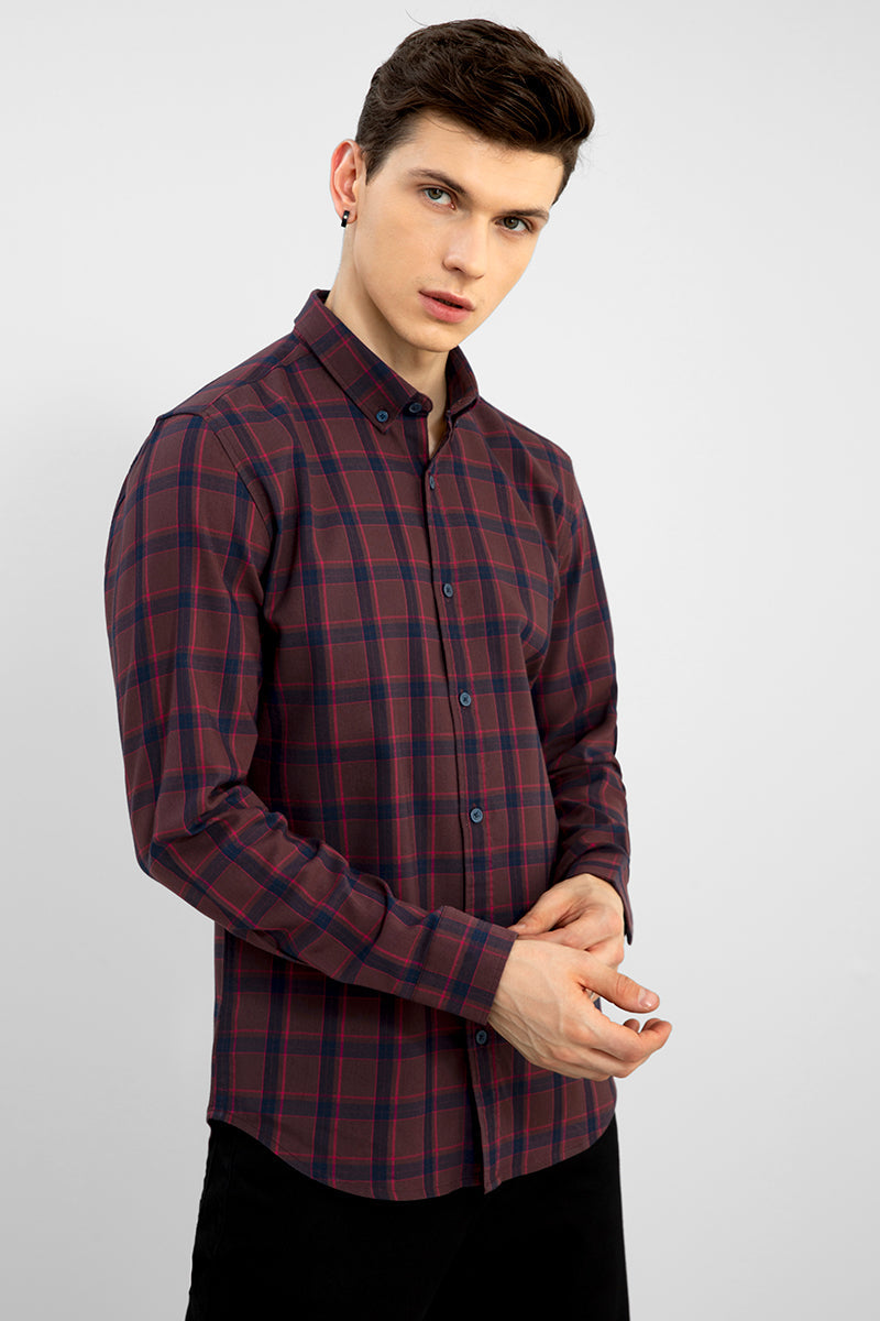 Sway Brick Red Shirt - SNITCH