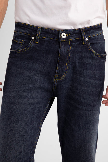 Azure Blue Boot Cut Jeans - SNITCH