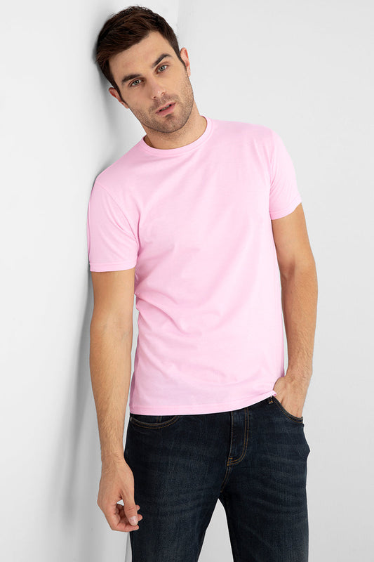 Basic Pink Supima Cotton T-Shirt - SNITCH