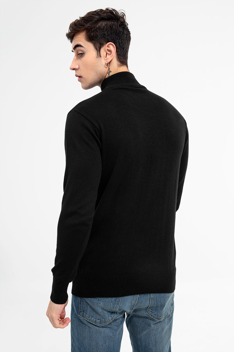 Balmy Black Sweater - SNITCH