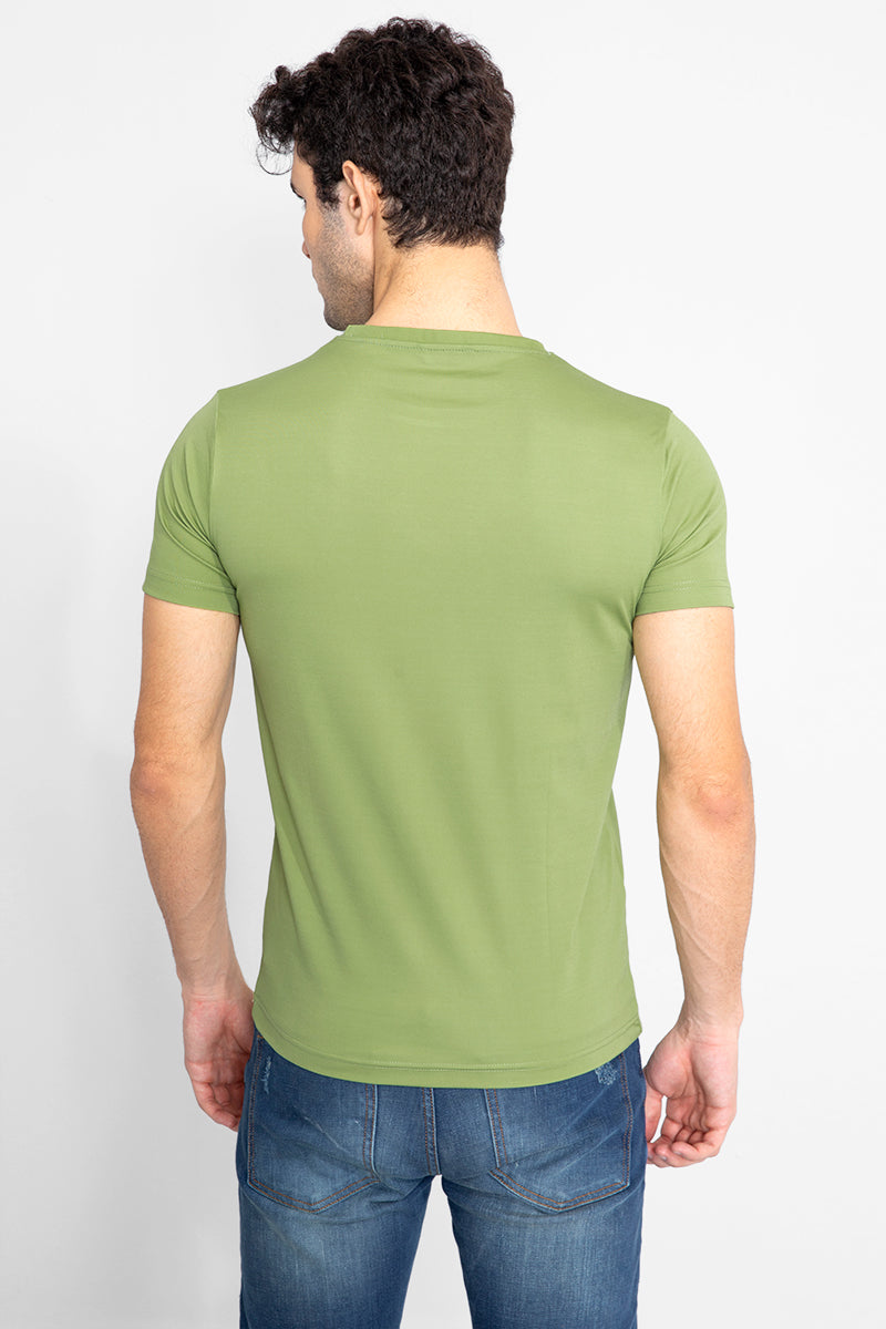 Technical Leaf Green T-Shirt - SNITCH