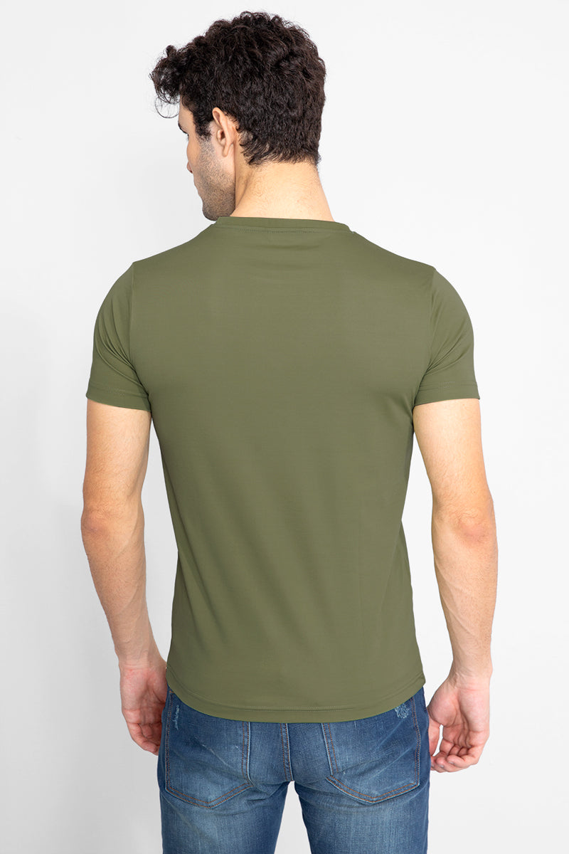Technical Olive T-Shirt - SNITCH
