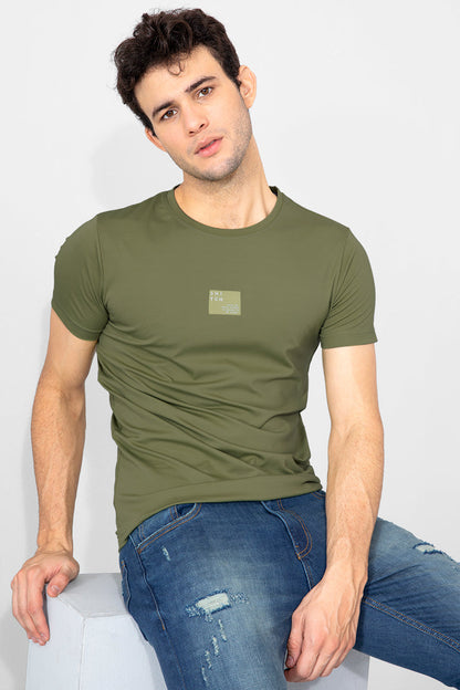 Technical Olive T-Shirt - SNITCH