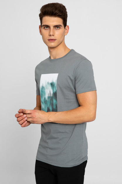 Exhale Grey T-Shirt - SNITCH