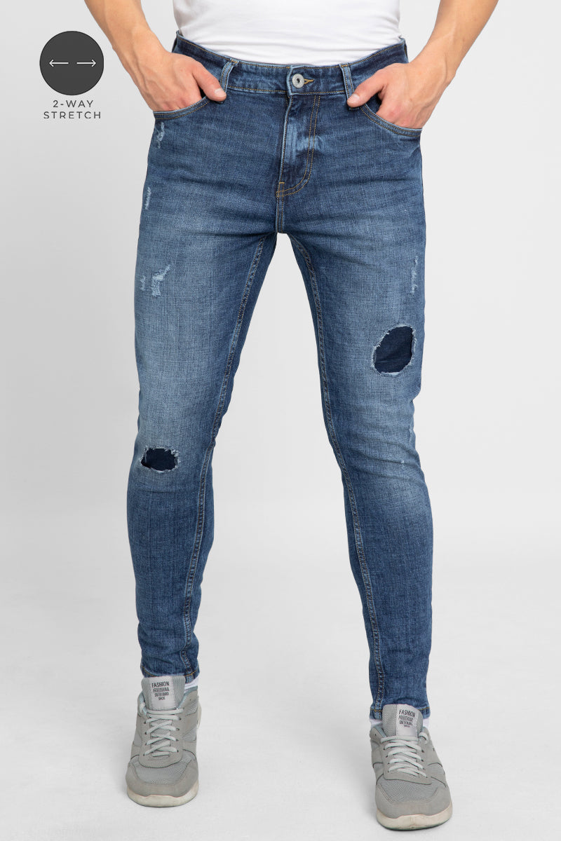 Peart Washed Blue Denim - SNITCH