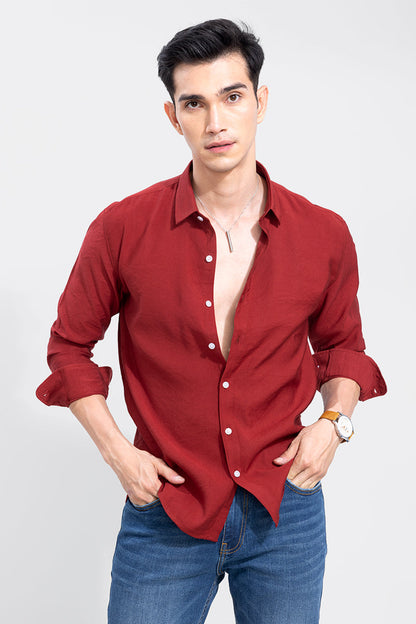 Creased Red Shirt | Relove
