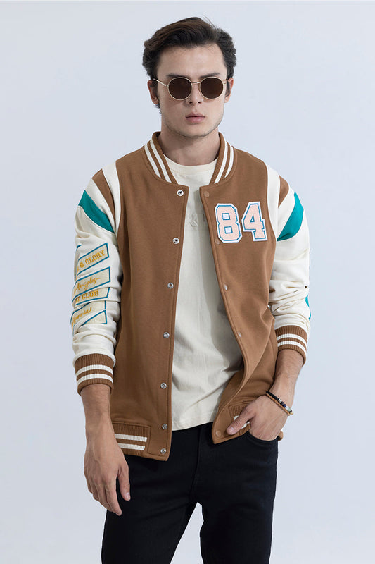 Fight Club Brown Varsity Jacket | Relove