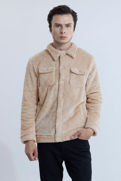 Teddy Beige Jacket | Relove