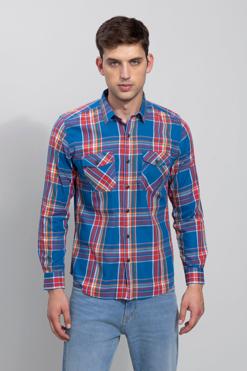 Boxie Blue Check Shirt | Relove