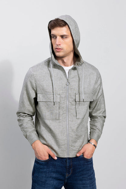 Lin Grey Linen Jacket | Relove