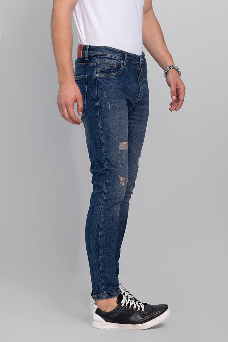 Exquisite Dark Blue Skinny Jeans | Relove