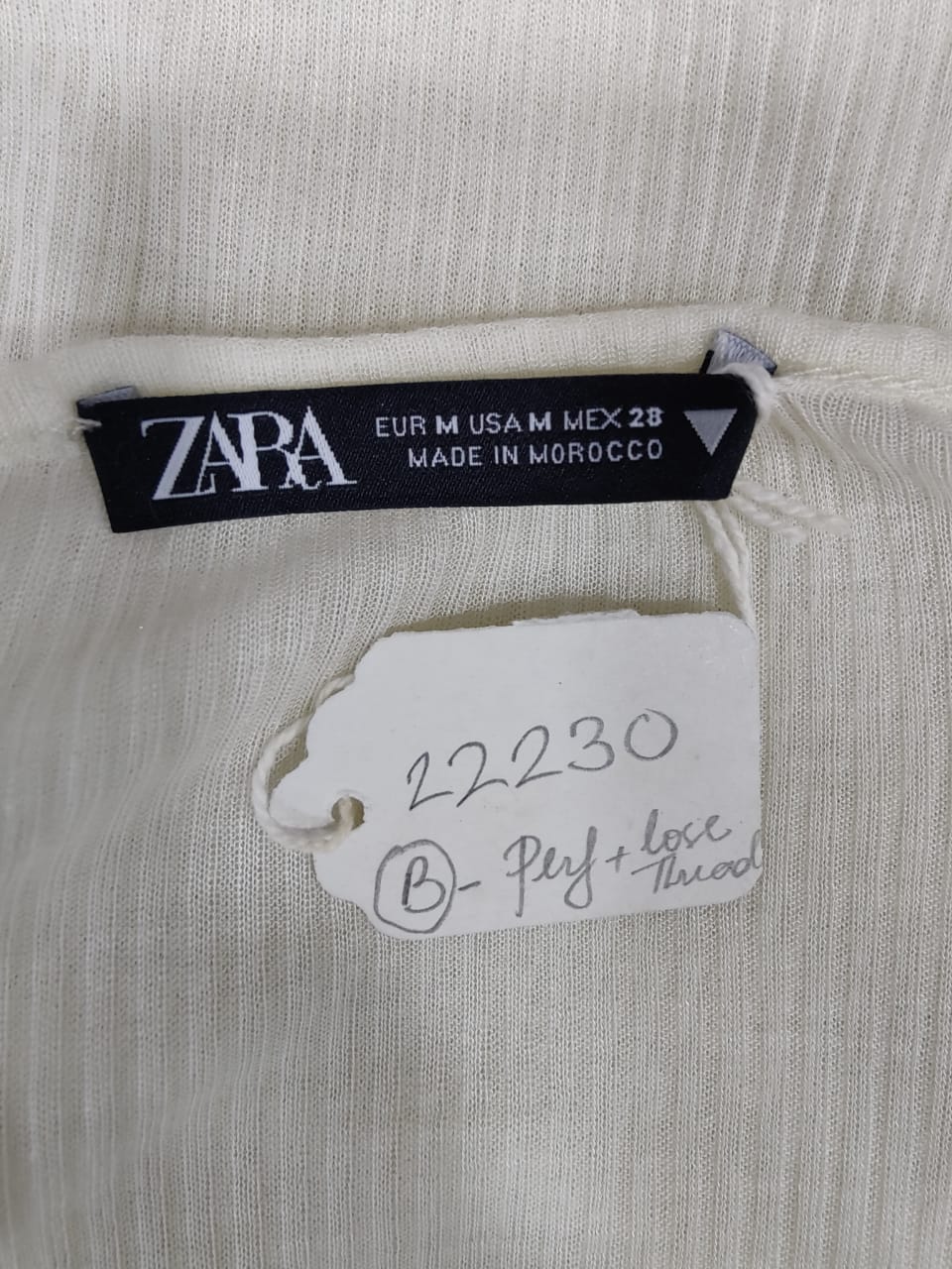 ZARA White Sheer Knit Top | Relove