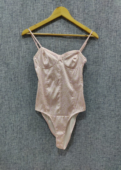 ZARA Pink Floral Bodysuit With Skirt Set | Relove