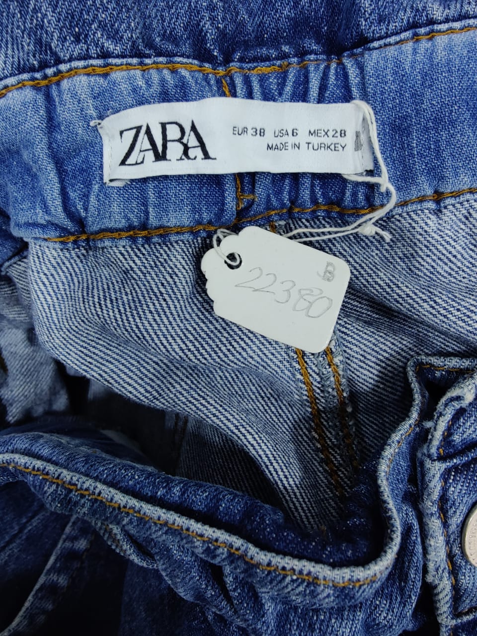 ZARA Blue Elastic Waist Jeans | Relove