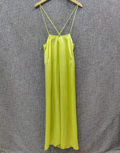 ZARA Green Satin Midi Dress | Relove