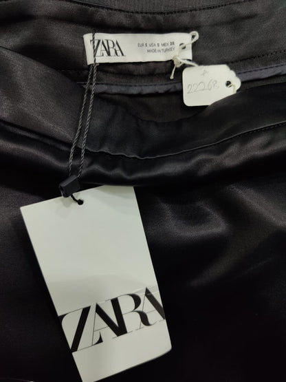 ZARA Black Asymmetric Crystal Detail Skirt | Relove