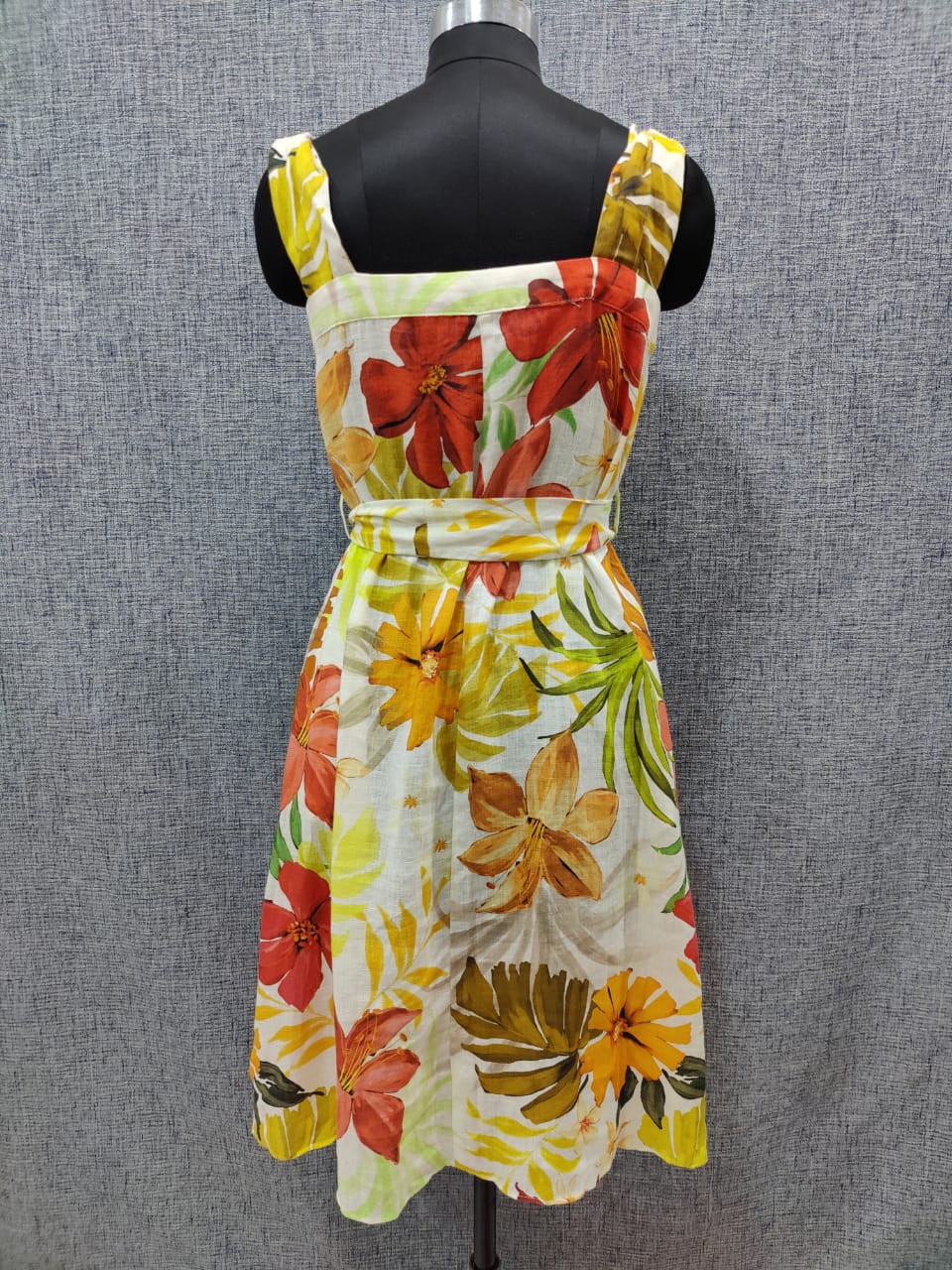 ZARA Linen Floral Midi Dress | Relove