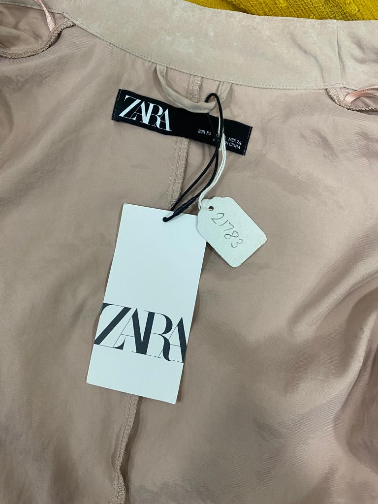 ZARA Nude Pink Trench Coat | Relove