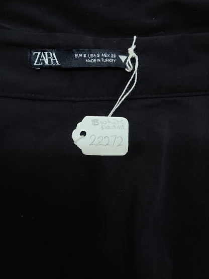 ZARA Black Ruched Full Sleeve Midi Dress | Relove