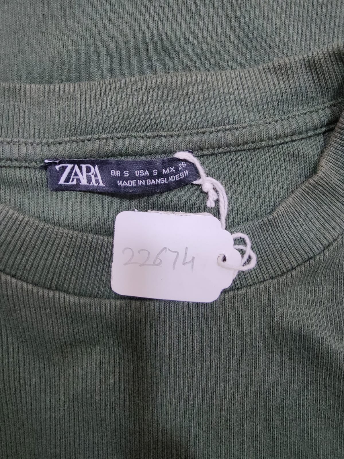 ZARA Olive Green Knit Midi Dress | Relove