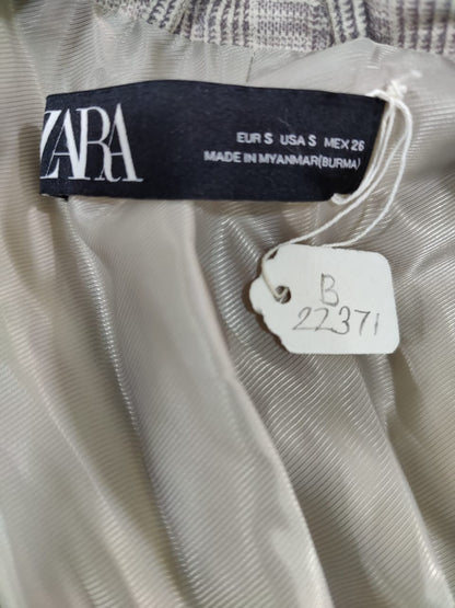 ZARA Grey Plaid Blazer | Relove