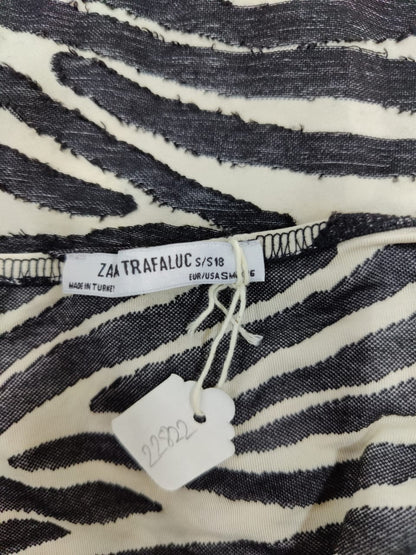 ZARA Zebra Print Maxi Dress Ruched | Relove