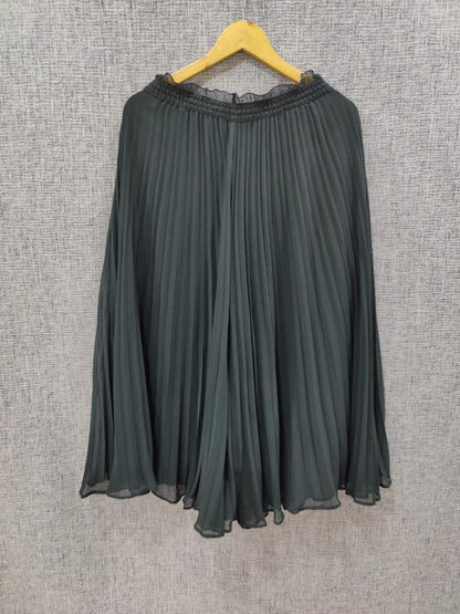 ZARA Dark Green Set Pleated Skirt | Relove