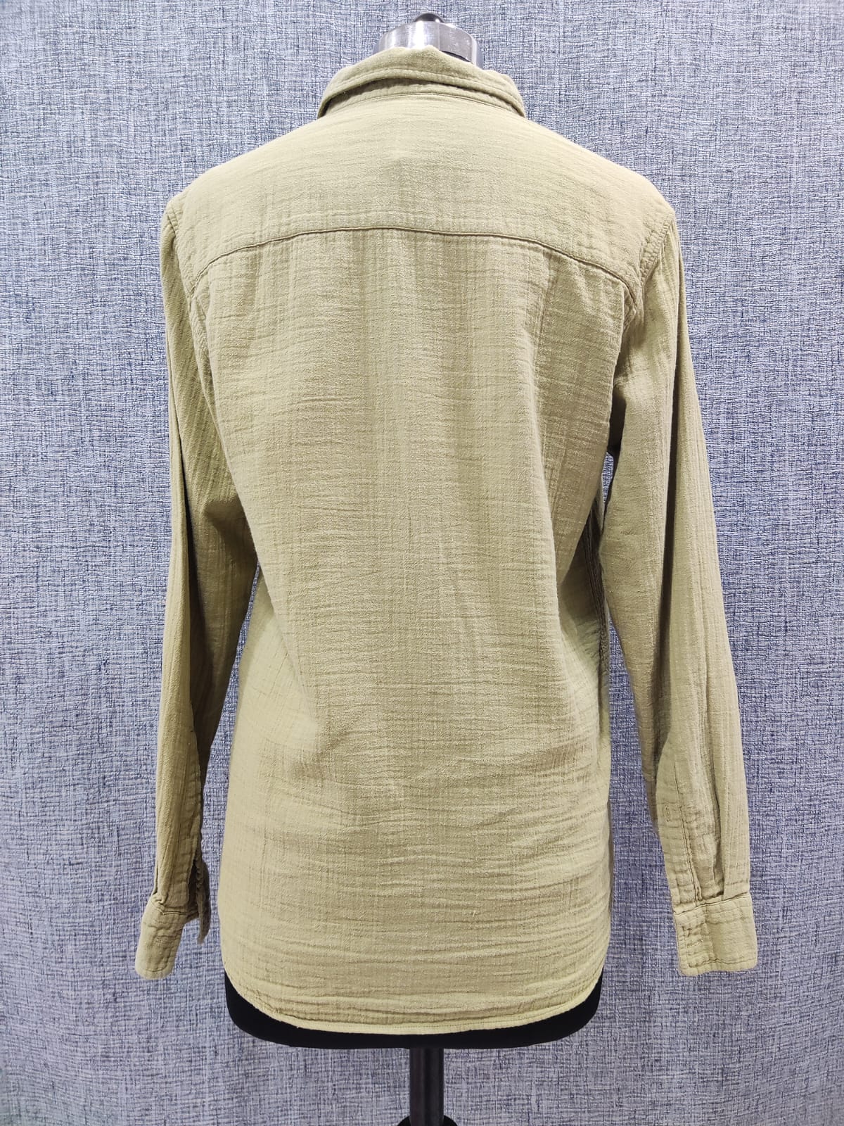 ZARA Green Button Down Cotton Shirt | Relove