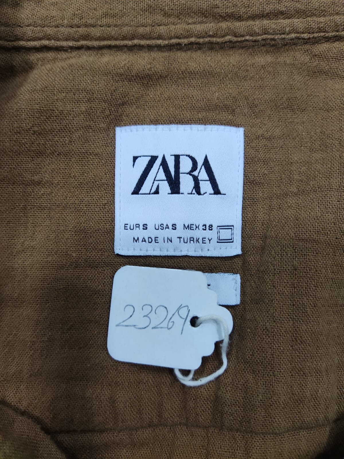 ZARA Brown Button Down Cotton Shirt | Relove