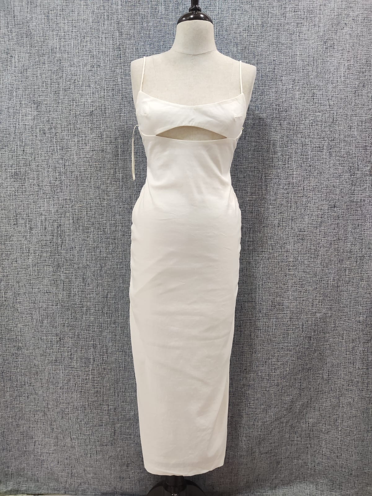 ZARA White Cutout Strapped Dress | Relove