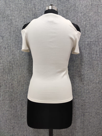 ZARA White Knit Off Shoulder Top | Relove