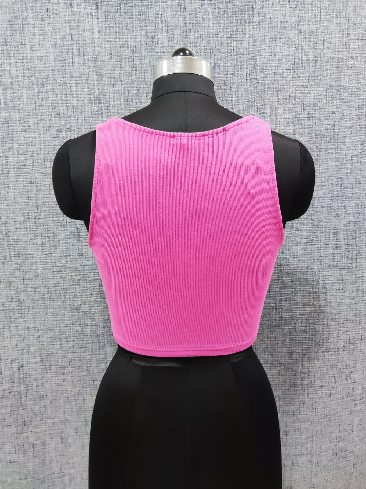 ZARA Pink Knit Ruched Crop Top | Relove