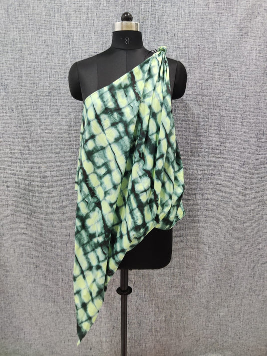 ZARA Green Printed Halter Crop Top | Relove