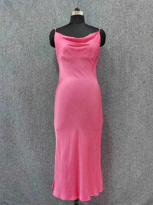 ZARA Pink Satin Slip Dress | Relove