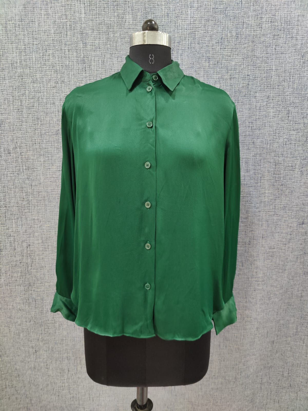 ZARA Dark Green Full Sleeve Shirt | Relove