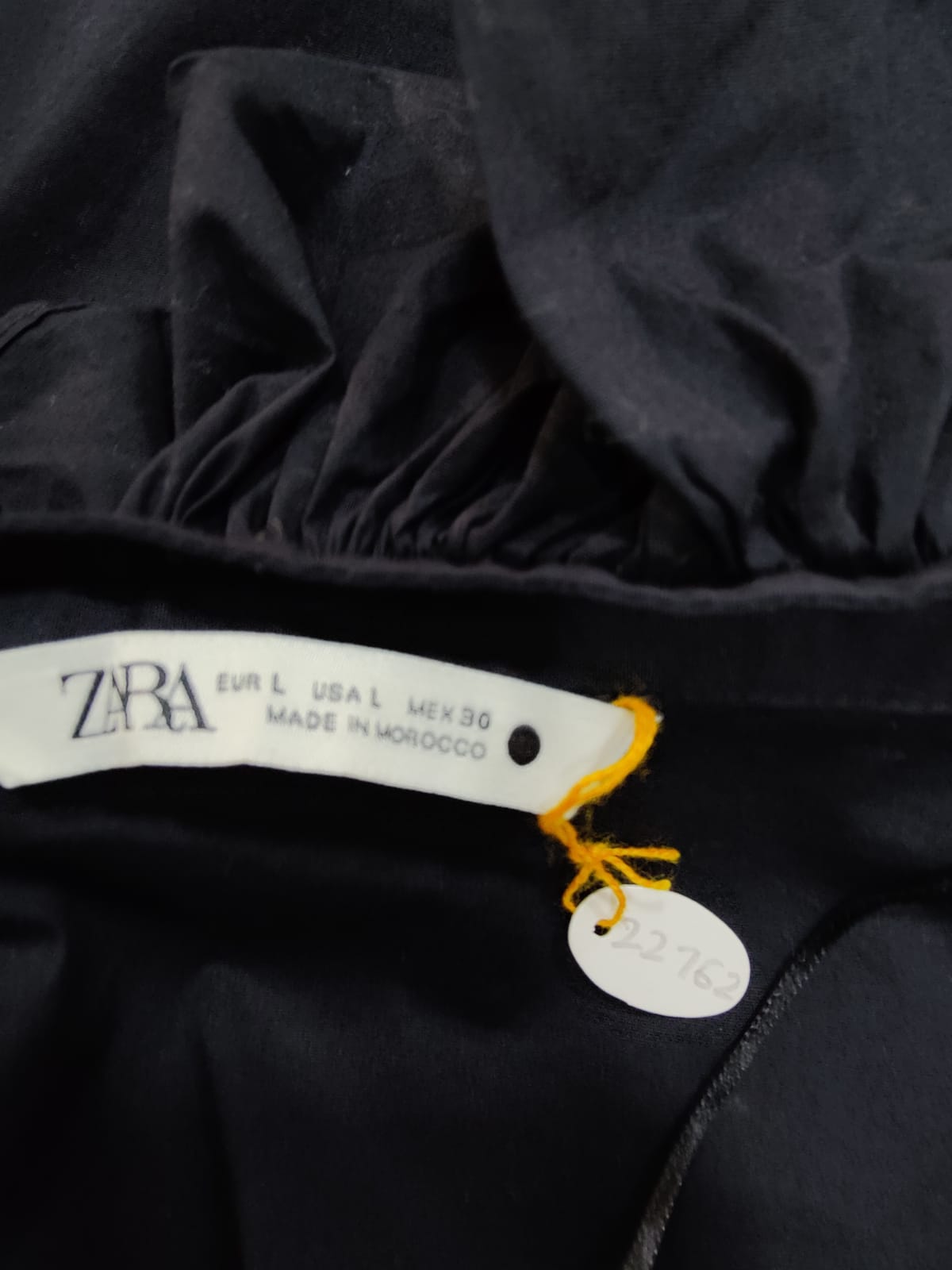 ZARA Black Frill Shirt | Relove