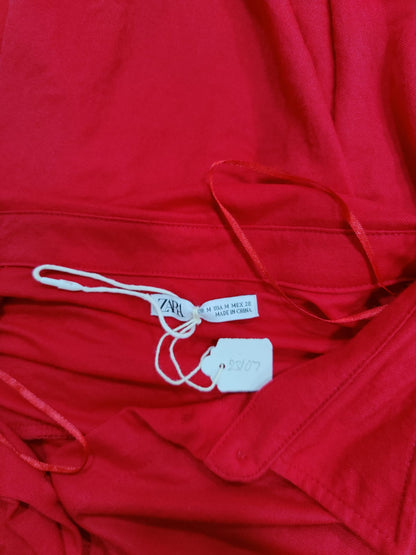 ZARA Red Button Down Dress | Relove
