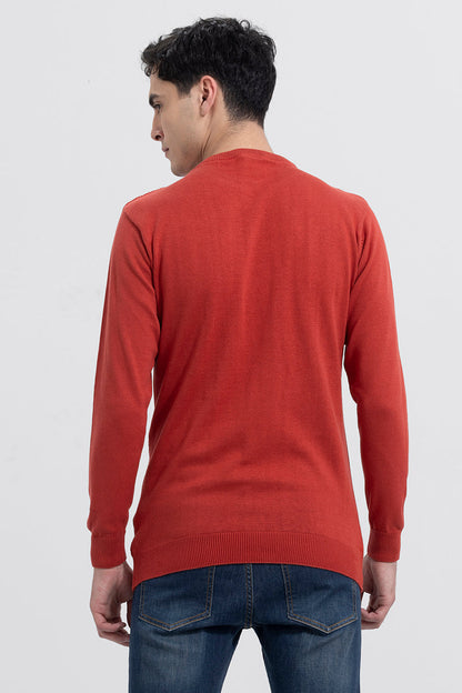 Cordial Red Ribbed T-shirt | Relove